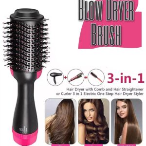 One Step Hair Dryer and Styler – Professional 1200W Hot Air Brush with Heavy-Duty Power Cord & Plug for All Hair Types - Image 1
