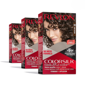 Revlon ColorSilk Hair Color #30 Dark Brown – Ammonia Free Permanent Hair Dye - Image 1