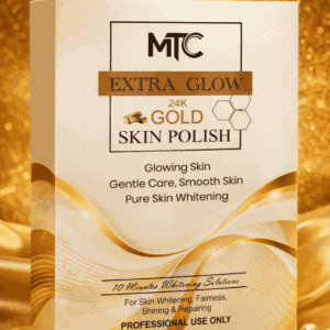 MTC International Extra Glow 24K Gold Skin Polish Kit – Professional Face & Body Brightening System - Image 3