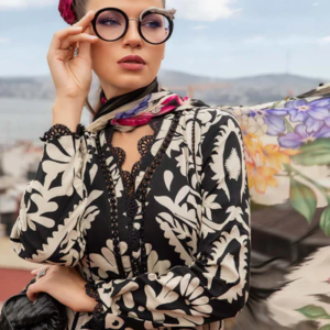 Elegant 3 Piece Embroidered Lawn Suit with Digital Print & Printed Chiffon Dupatta – Unstitched Summer Collection - Image 3