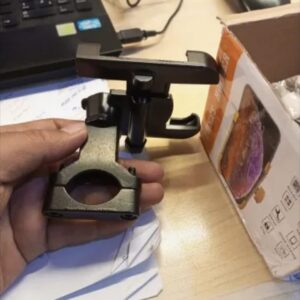 Aluminum Alloy Bike & Motorcycle Handlebar Phone Holder | Universal Mobile Stand Mount Bracket (Metal Body) - Image 4