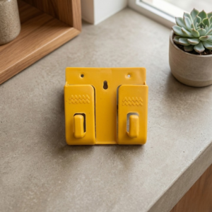 Wall Mounted Universal Mobile Phone Holders – Space-Saving Charging Stand & Remote Organizer (Random Colors) - Image 1
