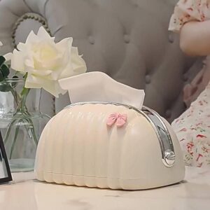 Decorative Shell Tissue Box Case Elegant And Modern Napkin Holder Stylish Daily Use Home And Office Accessory - Image 5