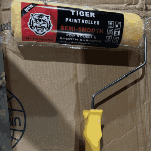 Tiger Professional Paint Roller – 9-Inch Semi-Smooth Roller with Handle – Heavy-Duty Wall Painting Tool for Rough & Smooth Surfaces – DIY & Contractor Grade - Image 1