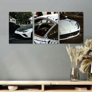 Set of 3 Premium Wall Art Photo Tiles – Modern Home Decor Sets 8x11 - Image 1