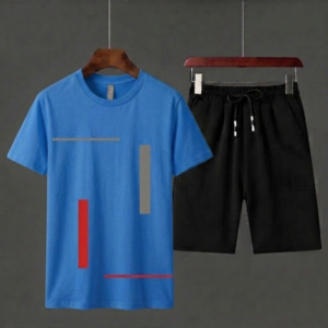 Pack of 2 Tracksuit 1 PCs shirt & 1 PCs short HY Boutique Men's Summer shirt & Shorts Tracksuit Set – Lightweight & Comfortable Casual Wear - Image 1