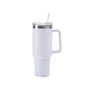 Premium Simple Tumbler 40oz – Elegant Stainless Steel Hot & Cold Cup (Random Color) - Image 4