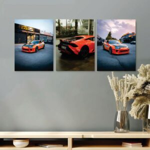 Set of 3 Premium Wall Art Photo Tiles – Modern Home Decor Sets 8x11 - Image 1