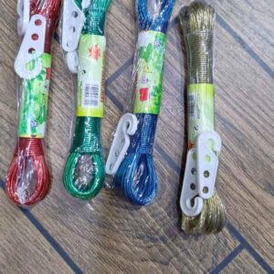 20M PVC Coated Metal Laundry Rope with Tensioner – Strong Outdoor Clothesline Wire (Random Color) - Image 5