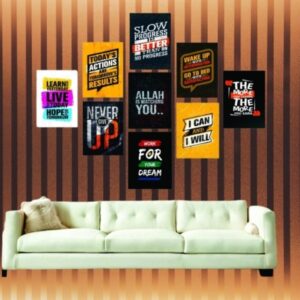 Set of 9 Premium Wall Art Photo Tiles – Modern Home Decor Sets 8x11 - Image 1