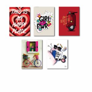 Set of 5 Premium Wall Art Photo Tiles – Modern Home Decor Sets 8x11 - Image 1