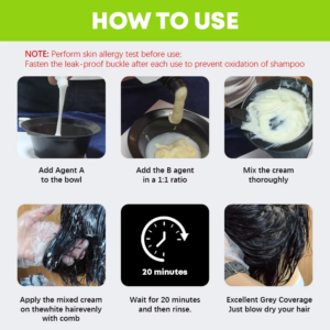 MOKERU Professional Apple Hair Dye | Natural Black Hair Color 500ml + 500ml - Image 3
