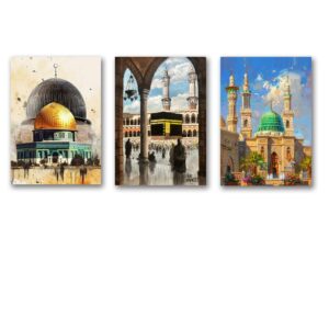Set of 3 Premium Wall Art Photo Tiles – Modern Home Decor Sets 8x11 - Image 1