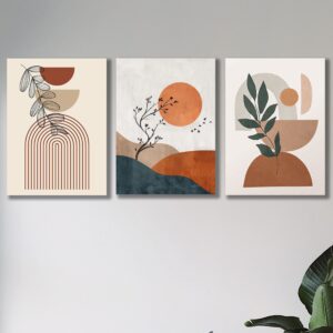 Set of 3 Premium Wall Art Photo Tiles – Modern Home Decor Sets 8x11 - Image 1