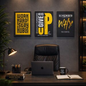 Set of 3 Premium Wall Art Photo Tiles – Modern Home Decor Sets 8x11 - Image 1