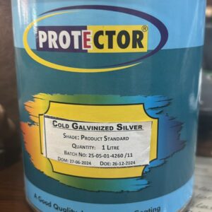 PROTECTOR  Anti Rust Zinc Coating Spray Color (Cold Galvanized Silver Paint 1 Liter) - Image 5