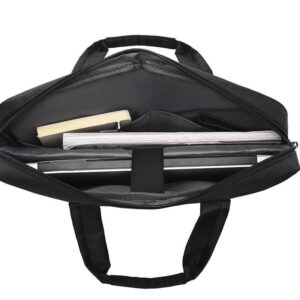 Premium 17-Inch Oxford Fabric Laptop Bag – Spacious Plain Black Waterproof Office Messenger Briefcase - Image 2