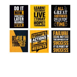 Set of 6 Premium Wall Art Photo Tiles – Modern Home Decor Sets 8x11 - Image 1