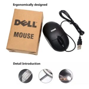 Dell USB Wired Mouse – Smooth & Reliable Optical Tracking for Laptops and Desktop PCs - Image 4