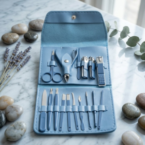 16-Piece Premium Personal Manicure & Pedicure Grooming Kit – Professional Stainless Steel Nail Clippers & Care Set with Travel Case - Image 1