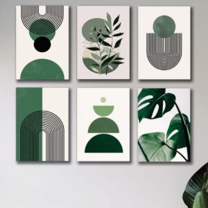 Set of 6 Premium Wall Art Photo Tiles – Modern Home Decor Sets 8x11 - Image 1