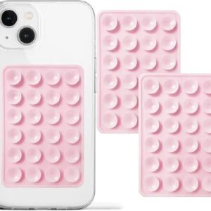 1 PCs Double Side Silicone Suction Pad Phone Holder – Self-Adhesive Square Rubber Grip Pad for All Mobiles & Tablets (Random Color) - Image 3