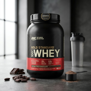 Optimum Nutrition Gold Standard 100 Percent Whey Protein Powder Double Rich Chocolate Flavor 2 Pounds 907g - Image 1