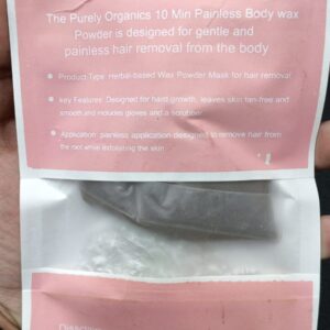 Meeoow Club 10 Min Painless Body Wax – Orange Hair Removal Powder for Smooth Skin - 100g - Image 4