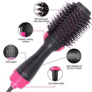 One Step Hair Dryer and Styler – Professional 1200W Hot Air Brush with Heavy-Duty Power Cord & Plug for All Hair Types - Image 2