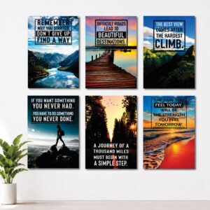 Set of 6 Premium Wall Art Photo Tiles – Modern Home Decor Sets 8x11 - Image 1