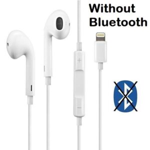 iPhone Lightning Wired Handfree Earphones Direct Connect No Bluetooth Required - Image 1