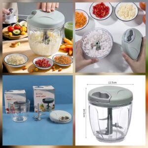 Manual Pull-String Household Vegetable Cutter & Meat Chopper – Multi-Function Hand - Random Color - Image 5