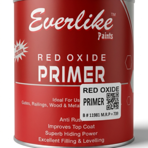 Everlike Red Oxide Primer 0.91 Liter – Anti Rust Metal & Wood Primer for Strong Base Coating - Image 1