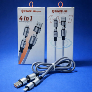 PowerLink Python 4-in-1 Fast Charging Cable – 100W Super Fast Charging & Data Sync Cable - Image 1