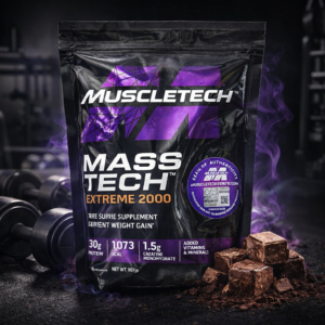 Muscletech Mass Tech Extreme 2000 Dietary Supplement Heavy Weight Gainer – 907gm - Image 1