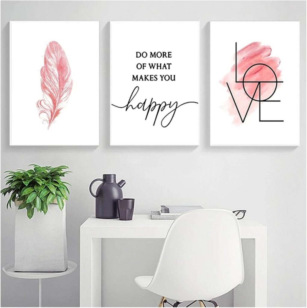 Set of 3 Premium Wall Art Photo Tiles – Modern Home Decor Sets 8x11