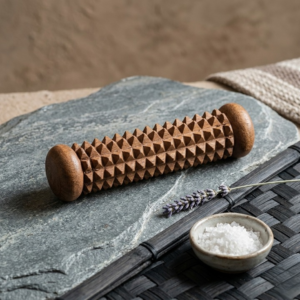 Handcrafted Wooden Palm Massager – Reflexology & Acupressure Hand Roller - Image 2