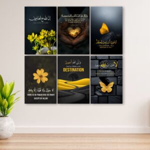 Set of 6 Premium Wall Art Photo Tiles – Modern Home Decor Sets 8X11 - Image 1