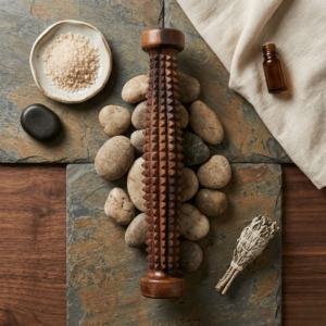 Handcrafted Wooden Palate Massager – Reflexology & Acupuncture Roller - Image 3