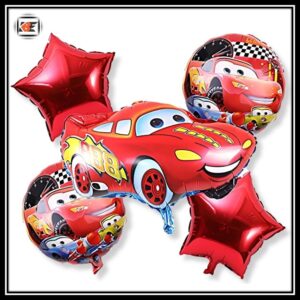 Car Theme Birthday Party Decoration Set 60 Pcs for Kids Boys & Girls - Image 1