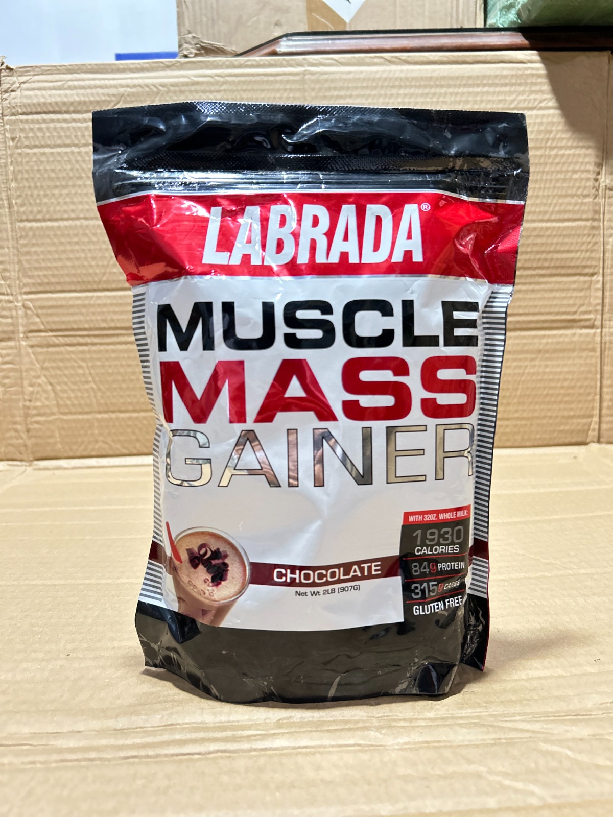 Labrada Nutrition Muscle Mass Gainer 2lbs Chocolate Flavor High-Calorie Weight & Muscle Gain Powder - Image 3