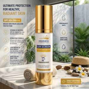 Highness Cosmetics Hydrating Mineral Sunscreen SPF 60 Plus PA Triple Premium Royal Shield Formulaested Formula 100ml - Image 3