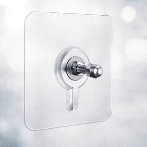 Pack of 10 Heavy-Duty Self-Adhesive Transparent Wall Hooks – Waterproof No-Drilling Screw & Nail Traceless Wall Organizers - Image 1