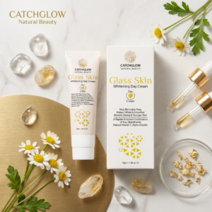 Catchglow Natural Beauty Glass Skin Whitening Day Cream 30g Radiant Glow Skincare - Image 4