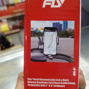 FLY Universal Mechanical Bike & Motorcycle Phone Mount – 360° Adjustable Handlebar Bracket for Bicycles, Scooters & E-Bikes - Image 5