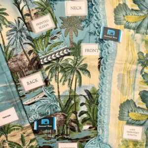 Maria.B MPrints Embroidered Lawn Unstitched 3 Piece Suit with Chiffon Dupatta – Ice Blue Summer Collection - Image 3