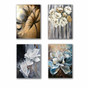 Set of 4 Premium Wall Art Photo Tiles – Modern Home Decor Sets 8x11 - Image 2