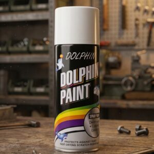 Dolphin Multi-Purpose Spray Paint – Fast-Drying, Anti-Rust & Scratch Resistant – High-Gloss Finish for Metal, Wood, Plastic & Automotive – 300ml - Image 3
