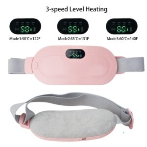 Portable Menstrual Heating Pad Smart Warm Palace Belt – Cordless Cramp Relief Massager Vibration Waist Trimmer - Image 3