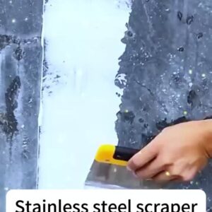 Stainless Steel Scraper with Durable Handle | Multi-Purpose Cleaning & Surface Scraping Tool - Image 1